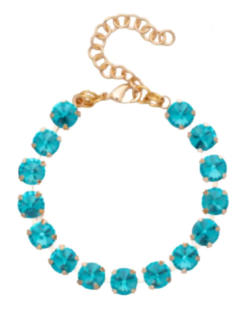 Caribbean Shine Collection Blue Hues Cup Tennis Bracelet - Picture 2 of 3